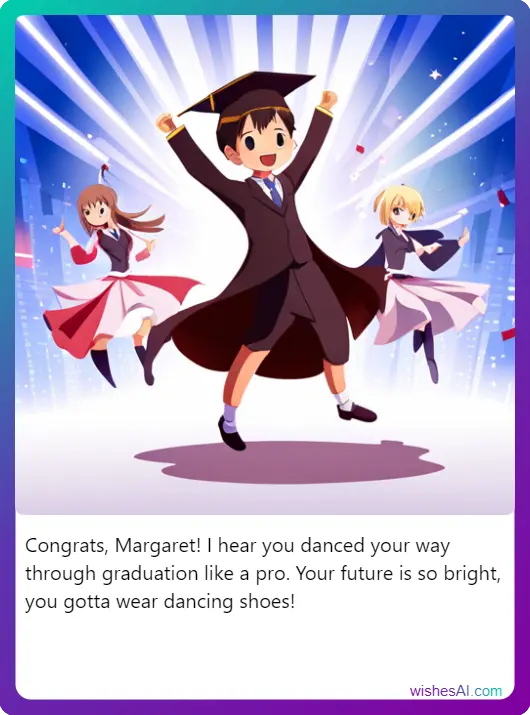 Wishes AI example - Graduation (anime)